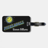 Pickleball Ball mit Gepäckanhänger (Rückseite horizontal)