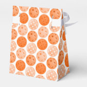 Pickleball Ball, Orange Pickleball Balls auf Weiß Geschenkschachtel (Rückseite)