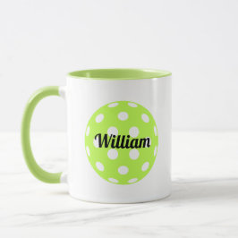 Pickleball Ball Personalisiert Name Green Tasse