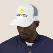 Pickleball Baller Funny Custom Text Name Truckerkappe (Beispiel)