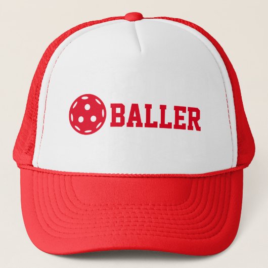 Pickleball Baller Truckerkappe (Vorderseite)