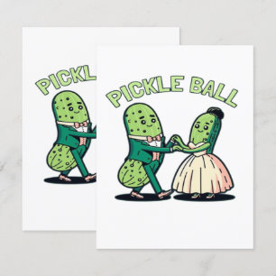 Pickleball Ballroom Dancing Begleitkarte