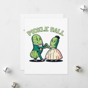 Pickleball Ballroom Dancing Feiertagskarte