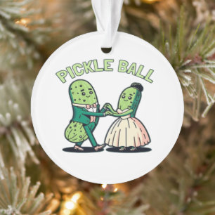 Pickleball Ballroom Dancing Ornament