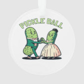 Pickleball Ballroom Dancing Ornament (Rückseite)