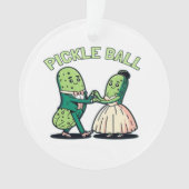 Pickleball Ballroom Dancing Ornament (Vorderseite)