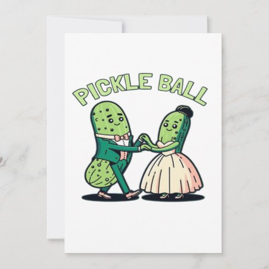 Pickleball Ballroom Dancing Save The Date (Vorderseite)