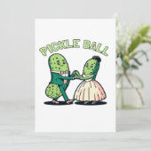 Pickleball Ballroom Dancing Save The Date (Stehend Vorderseite)
