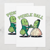 Pickleball Ballroom Dancing Save The Date (Vorne/Hinten)