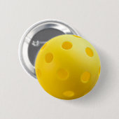 Pickleball Balls - Gelber Pickleball-Button Button (Vorne & Hinten)