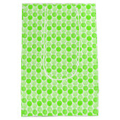 Pickleball Balls - Green Pickleball Balls auf Weiß Mittlere Geschenktüte (Rückseite)