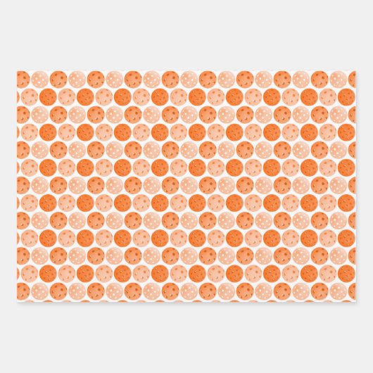 Pickleball Balls - Grün, Orange und Gelb Party Geschenkpapier Set (Vorderseite 2)
