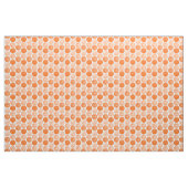 Pickleball Balls - Orange Pickleballs auf Weiß Stoff (Fat Quarter (45,7 x 55,9 cm))