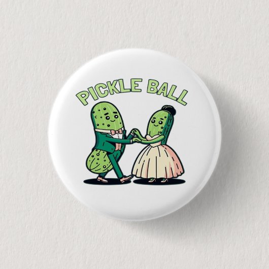Pickleball Ballsaal-Tanz Button (Vorderseite)