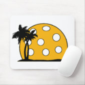 Pickleball Beach Sunset Mousepad (Mit Mouse)