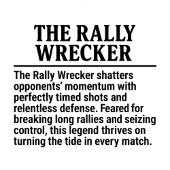 Pickleball benutzerdefinierter Name THE RALLY WREC Button