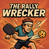 Pickleball benutzerdefinierter Name THE RALLY WREC Button