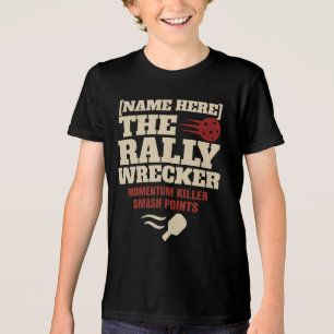 Pickleball Benutzerdefinierter Name The Rally Wrec Tri-Blend Shirt