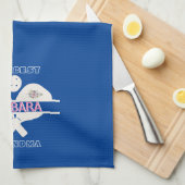 Pickleball Best Grandma Floral Paddle Geschirrtuch (Viertel Falte)