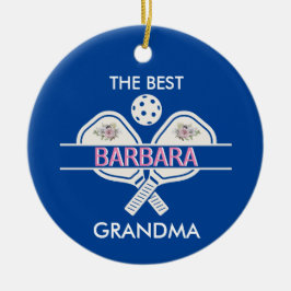 Pickleball Best Oma Custom Vorname Keramik Ornament