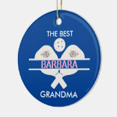 Pickleball Best Oma Custom Vorname Keramik Ornament (Links)