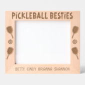 Pickleball Besties Group Geätzte Rahmen (Vorderseite)