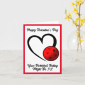 Pickleball Bewertung Valentine Heart Blue Pickleba Karte (Gelbe Blume)