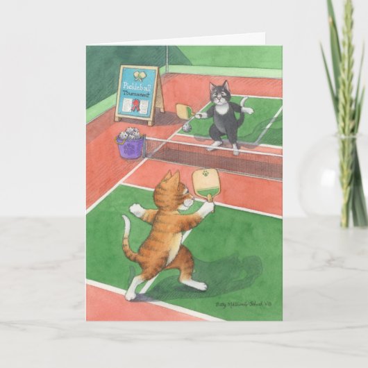 Pickleball Birthday Bud & Tony Notecard Karte (Vorderseite)