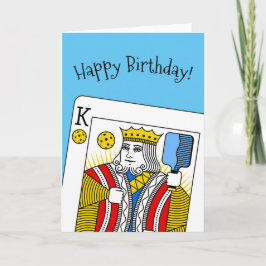 Pickleball Birthday Card - Pickleball King Karte