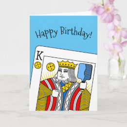 Pickleball Birthday Card - Pickleball King Karte