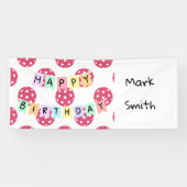 Pickleball Birthday Party Banner (Horizontal)