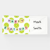Pickleball Birthday Party Banner (Horizontal)