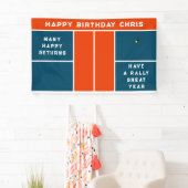 Pickleball Birthday Party Banner (Insitu)