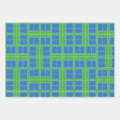 Pickleball Birthday Party Blue und Green Gift Geschenkpapier Set (Vorderseite 3)