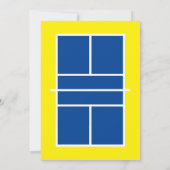 Pickleball Birthday Party-Einladungsvorlage Einladung (Rückseite)