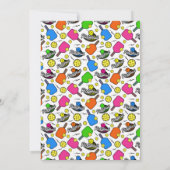 Pickleball Birthday Party Invitation Einladung (Rückseite)