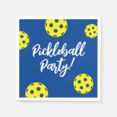 Pickleball Birthday Party Servietten (Vorderseite)