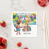 Pickleball Birthday Party thematisch Serviette (Beispiel)