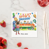 Pickleball Birthday Party thematisch Serviette (Beispiel)