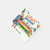 Pickleball Birthday Party thematisch Serviette (Ecke)