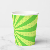 Pickleball Birthday RETRO Green Sports FOTO Pappbecher (Rückseite)