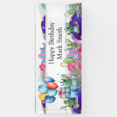 Pickleball Birthday themed Banner (Vertikal)