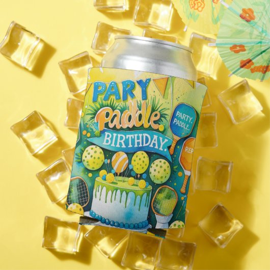 Pickleball Birthday themed Dosenkühler (In Situ Sommer)