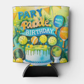 Pickleball Birthday themed Dosenkühler (Vorderseite)
