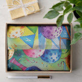 Pickleball Birthday themed Seidenpapier (Geschenk)