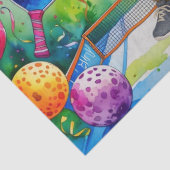 Pickleball Birthday themed Seidenpapier (Detail)