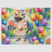 Pickleball Birthday themed Seidenpapier (Vorderseite)