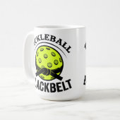 Pickleball Blackbelt - Funny Pickleball Master Kaffeetasse (Vorderseite Links)