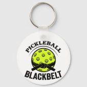 Pickleball Blackbelt - Funny Pickleball Master Schlüsselanhänger (Vorderseite)