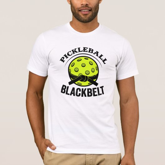 Pickleball Blackbelt - Funny Pickleball Master T-Shirt (Vorderseite)